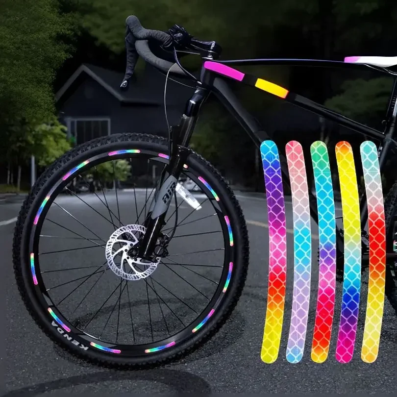 Bicycle Reflective Sticker for Bike Wheels Rainbow Red White Sticker for Car Motocycle Night Safety Warning Sticker
Bicycle Reflective Sticker for Bike Wheels Rainbow Red White Sticker for Car Motocycle Night Safety Warning Sticker