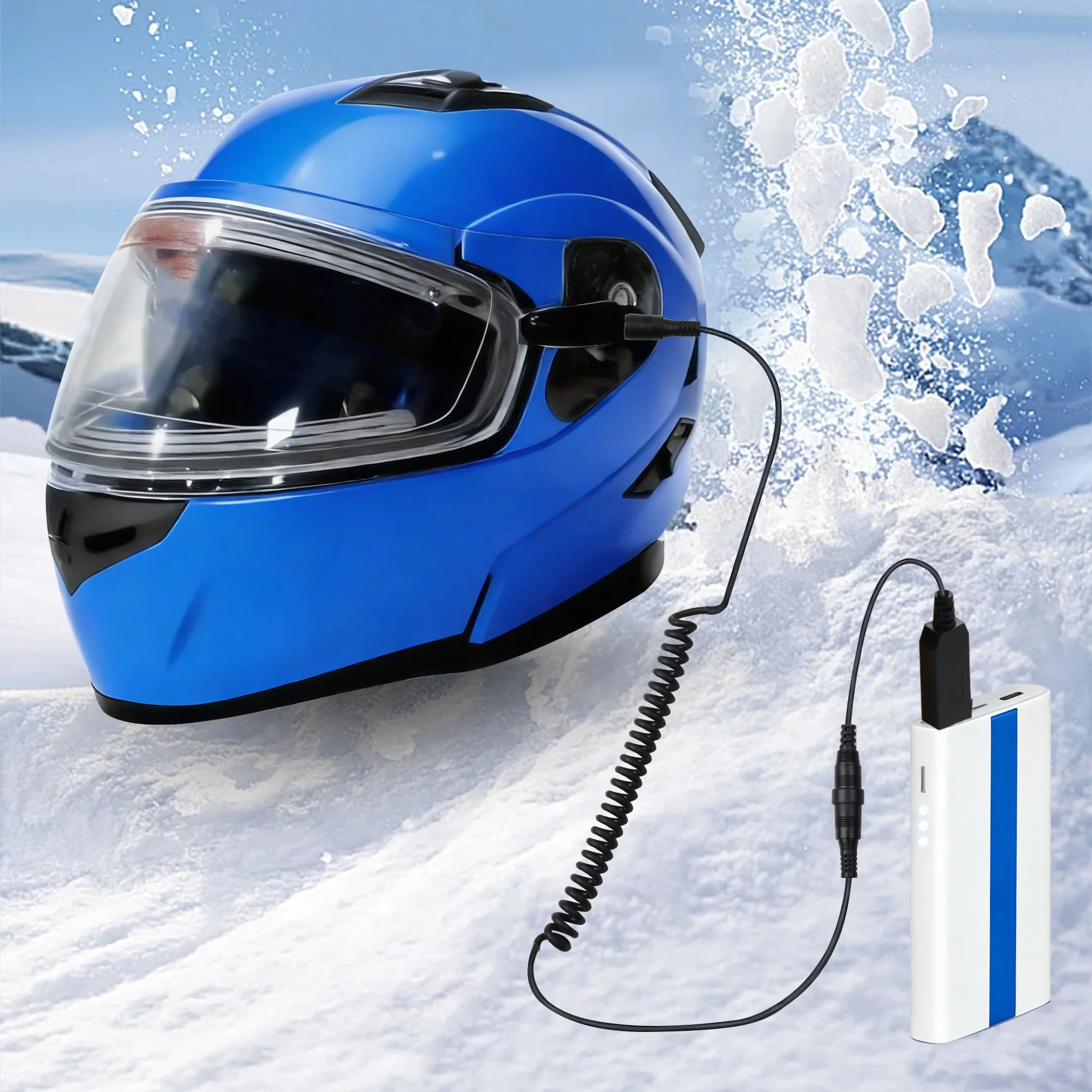 USB Port 5V to 12V Heated Helmet Power Cable Kit Coiled RCA Extension Cord for Winter Sports Snowboard Cycling Helmet Heated Shi
USB Port 5V to 12V Heated Helmet Power Cable Kit Coiled RCA Extension Cord for Winter Sports Snowboard Cycling Helmet Heated Shi