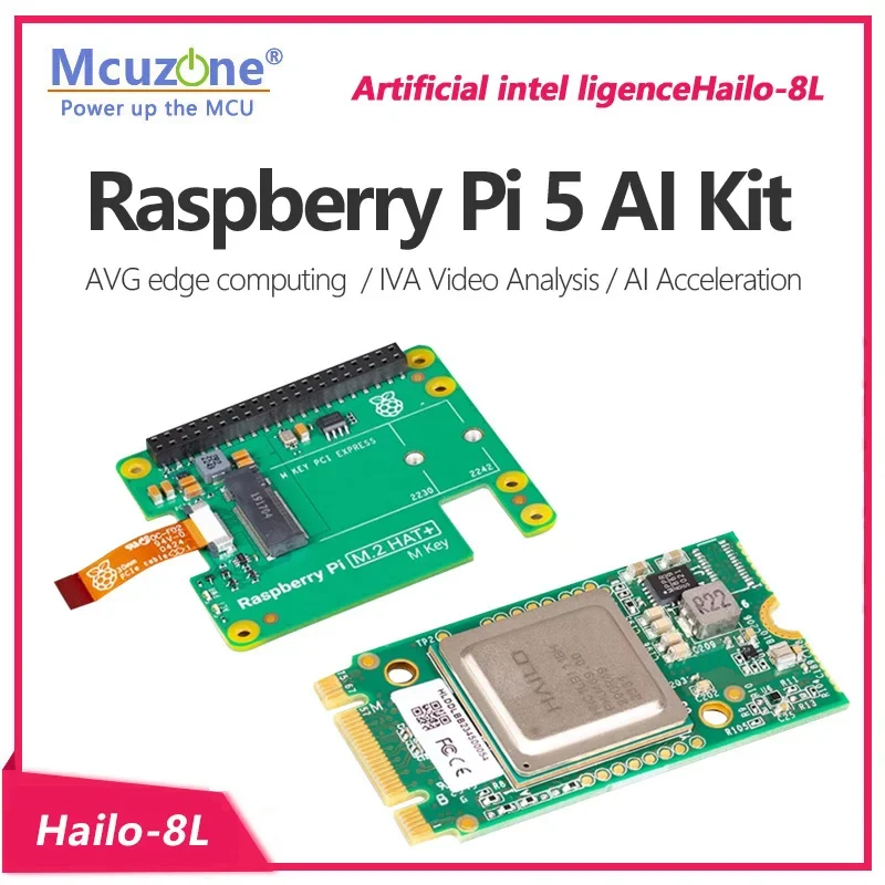 Raspberry Pi 5 AI HAT Kit,PCIe to NVME SSD HAT,support 2242,2230, Artificial intel ligenceHailo-8L AI for RPi5
Raspberry Pi 5 AI HAT Kit,PCIe to NVME SSD HAT,support 2242,2230, Artificial intel ligenceHailo-8L AI for RPi5