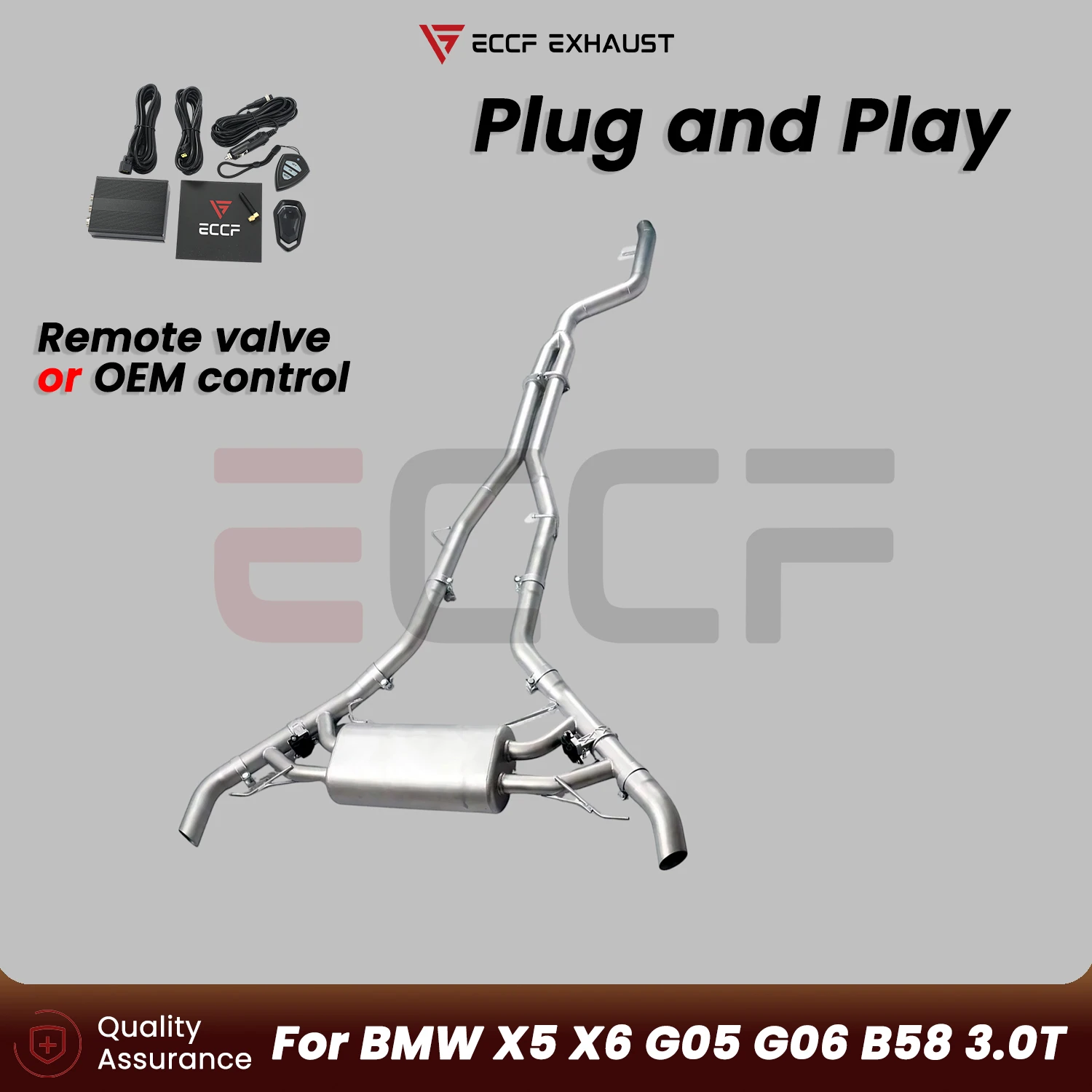 Stainless steel Valvetronic Exhaust Catback exhaust system For BMW X5 X6 G05 G06 B58 3.0T Plug and Play Performance Upgrade
Stainless steel Valvetronic Exhaust Catback exhaust system For BMW X5 X6 G05 G06 B58 3.0T Plug and Play Performance Upgrade