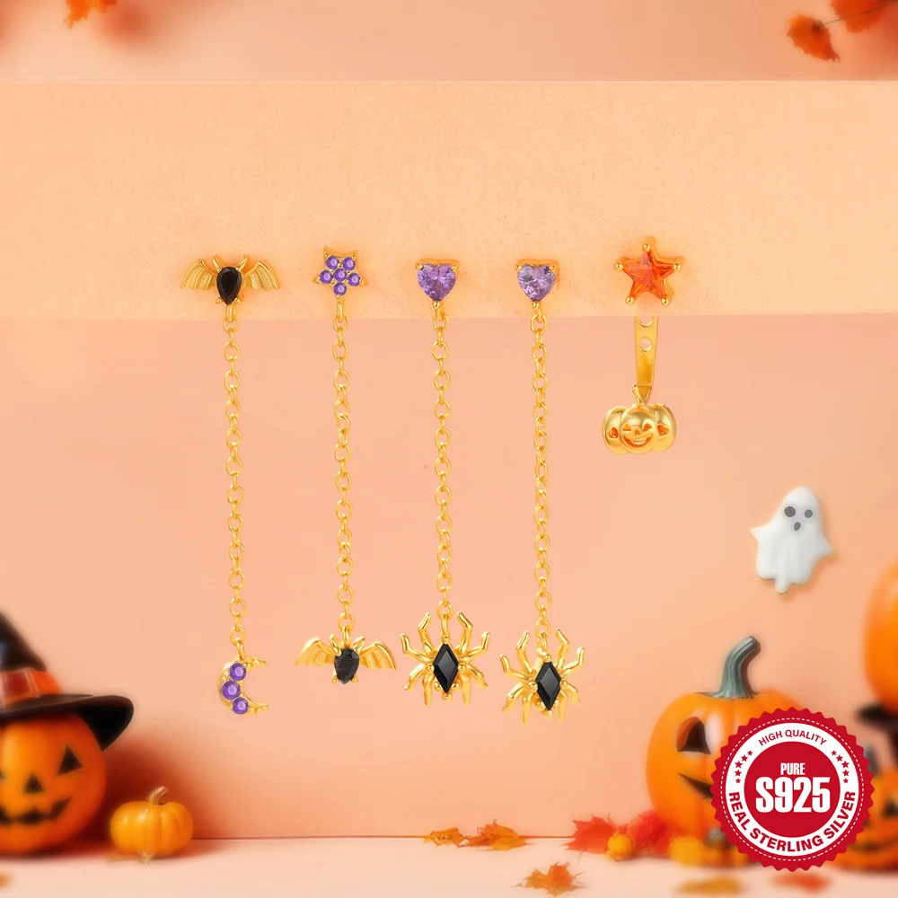 AIDE стерлингового серебра 925 пробы Хэллоуин летучая мышь/паук/звезда луна цепочка с кисточками для женщин модные серьги для пирсинга вечерние изысканные украшения
AIDE стерлингового серебра 925 пробы Хэллоуин летучая мышь/паук/звезда луна цепочка с кисточками для женщин модные серьги для пирсинга вечерние изысканные украшения
