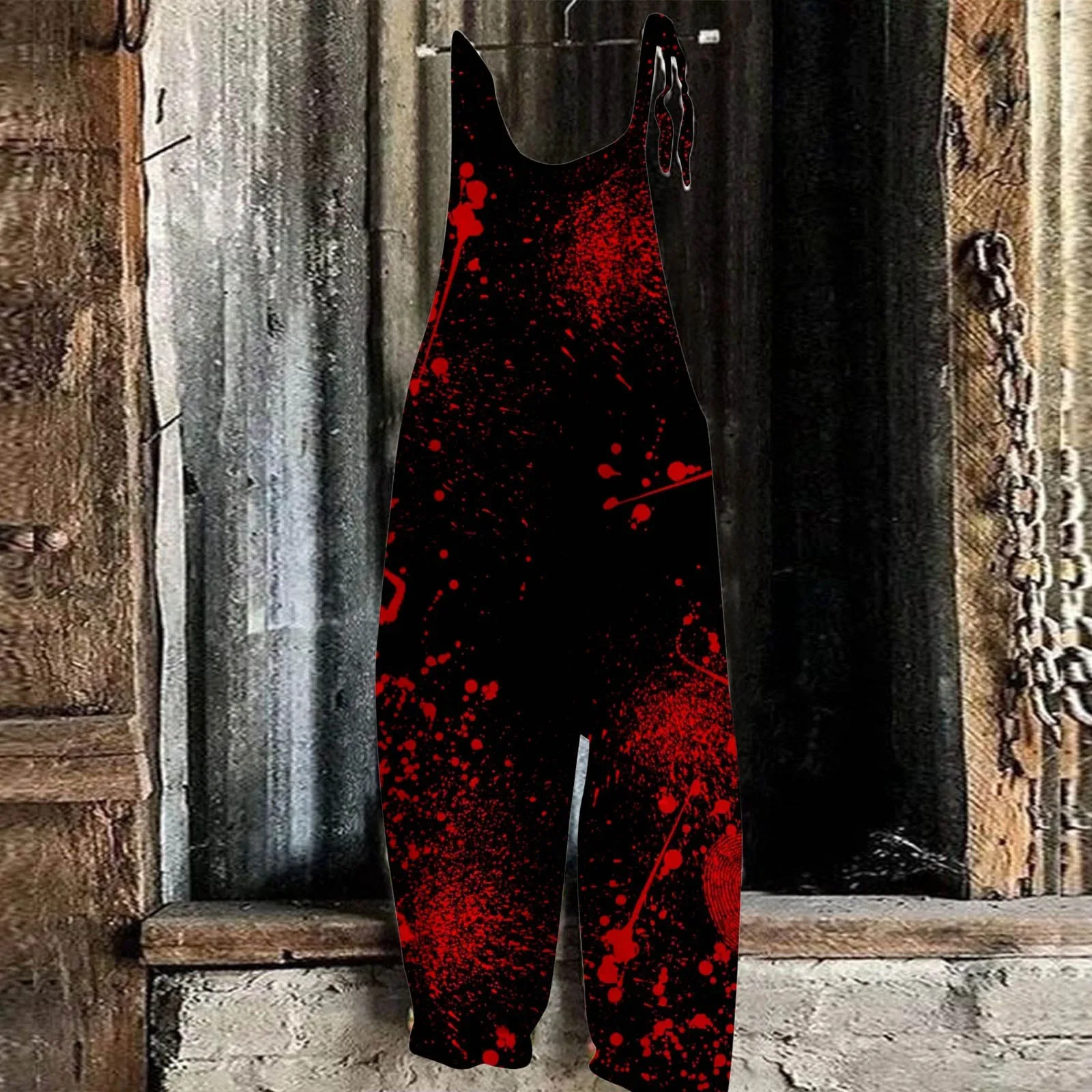 Women's Halloween Blood Print Retro Casual Suspender Trousers Summer Autumn Women's Jumpsuit Halloween Horror Cosplay Costume
Women's Halloween Blood Print Retro Casual Suspender Trousers Summer Autumn Women's Jumpsuit Halloween Horror Cosplay Costume