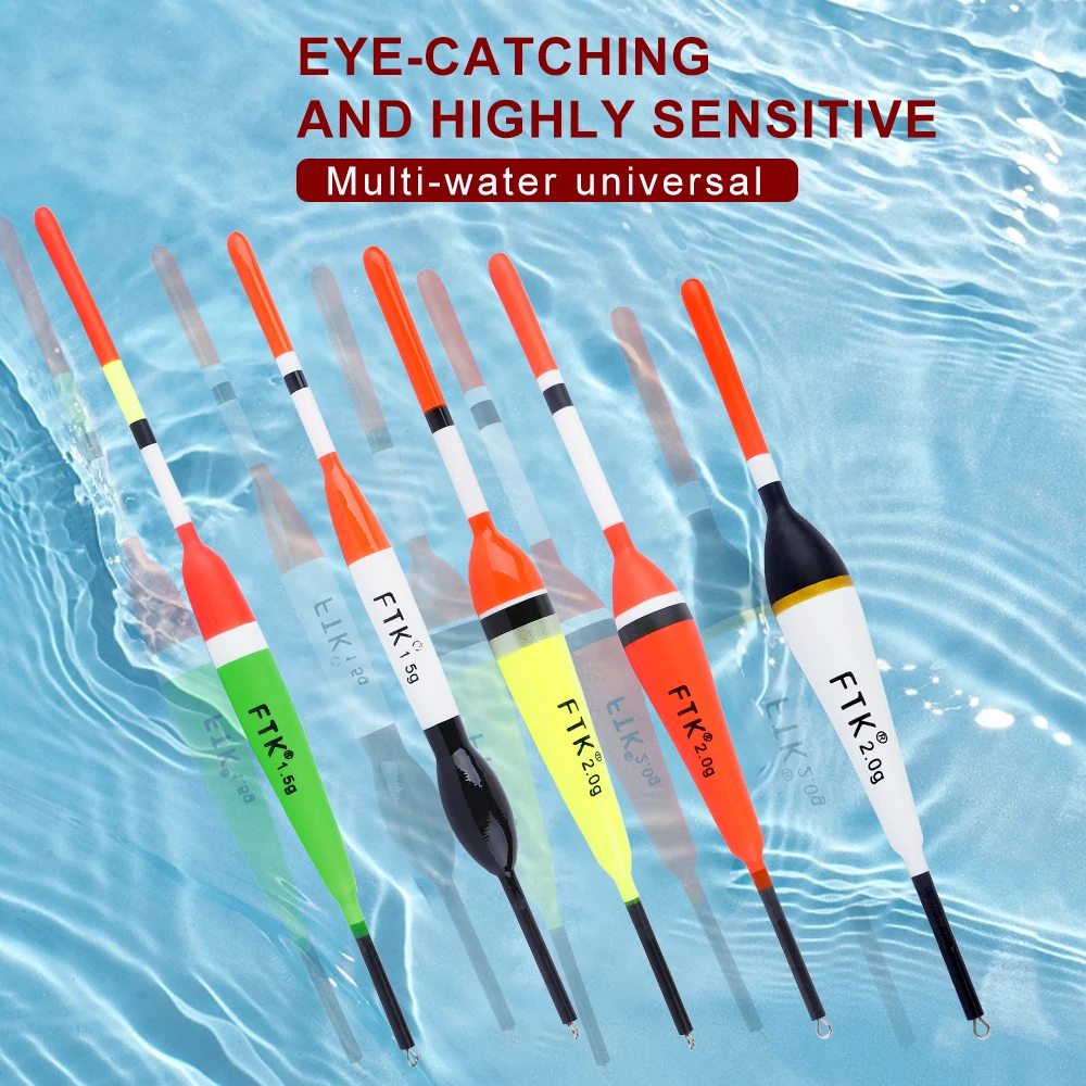FTK 5Pcs Fishing Floats Set Barguzinsky Fir Float 1.5g 2g Mix Size Color Float Buoy For Carp Fishing Accessories 13.5cm-17cm
FTK 5Pcs Fishing Floats Set Barguzinsky Fir Float 1.5g 2g Mix Size Color Float Buoy For Carp Fishing Accessories 13.5cm-17cm