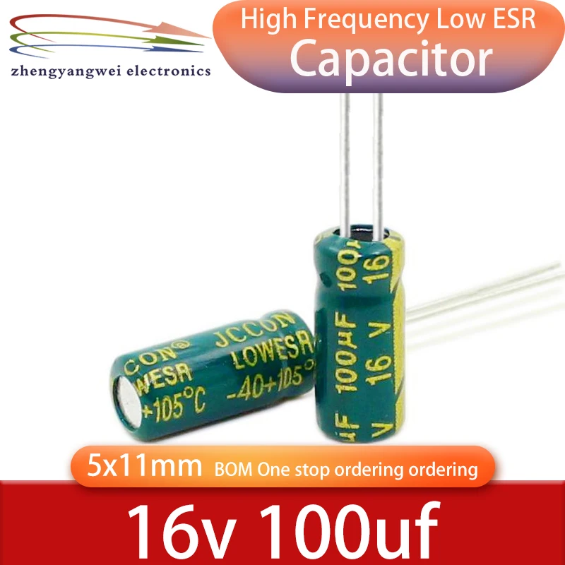 16v100uf 5x11 50pcs 100uf 16v 105C ° high-frequency low resistance electrolytic capacitors
16v100uf 5x11 50pcs 100uf 16v 105C ° high-frequency low resistance electrolytic capacitors