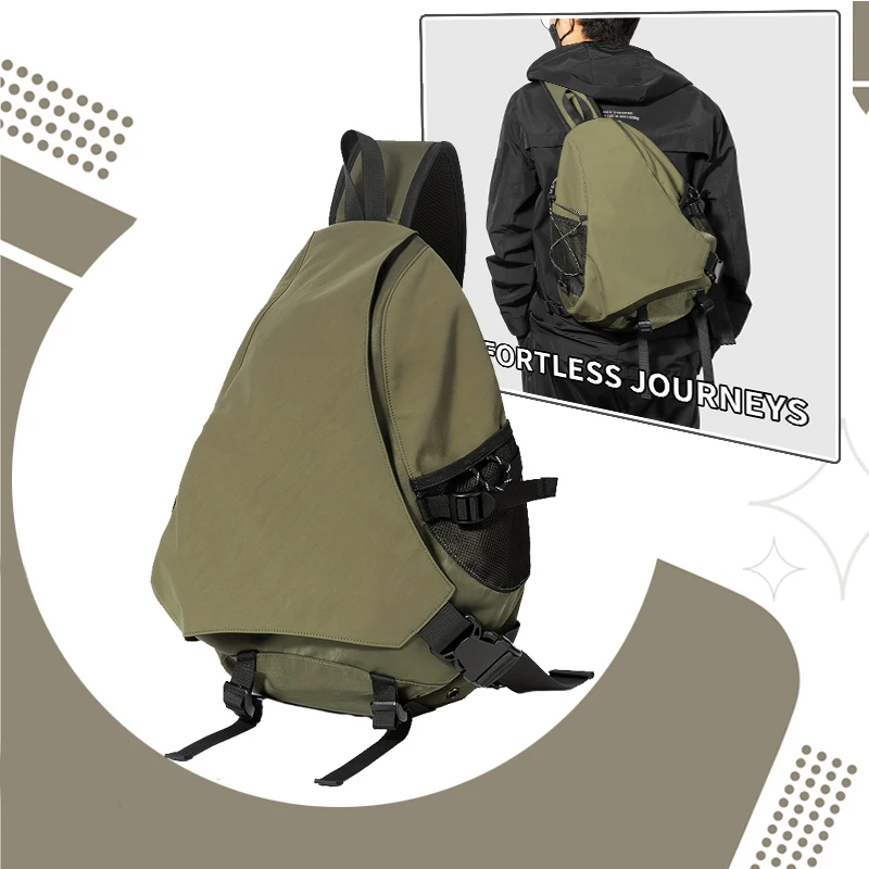 Crossbody Sling Bag for Men Portable Packable Adjustable & Detachable Shoulder Strap Ideal bag For TravelHiking Bike Riding Fits
Crossbody Sling Bag for Men Portable Packable Adjustable & Detachable Shoulder Strap Ideal bag For TravelHiking Bike Riding Fits