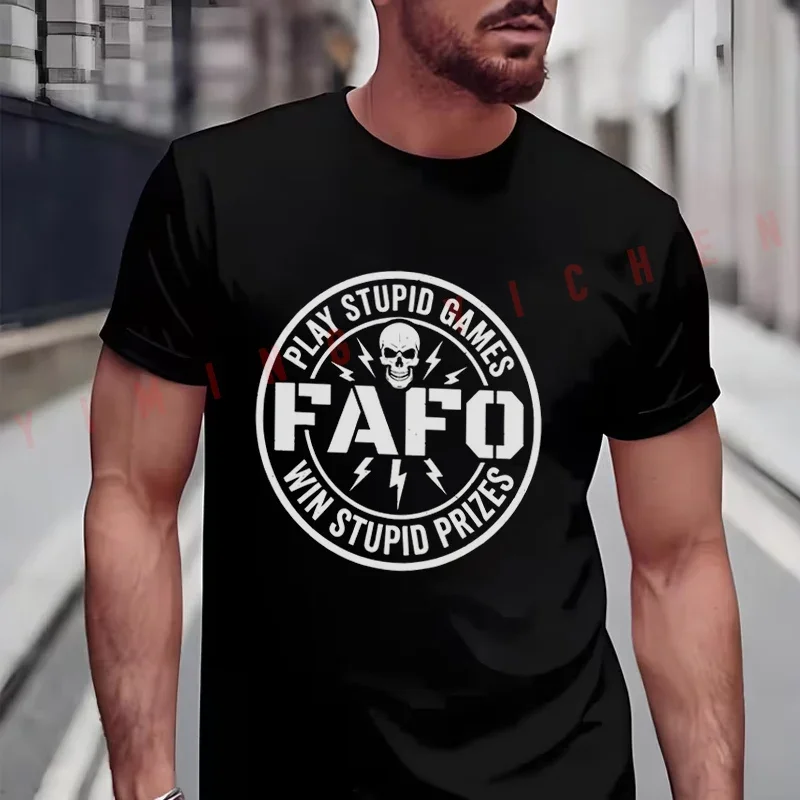 Funny FAFO Play Stupid Games Win Stupid Prizes Graphic Moto T-Shirt Men Summer Unisex Casual Short Sleeve Tops
Funny FAFO Play Stupid Games Win Stupid Prizes Graphic Moto T-Shirt Men Summer Unisex Casual Short Sleeve Tops