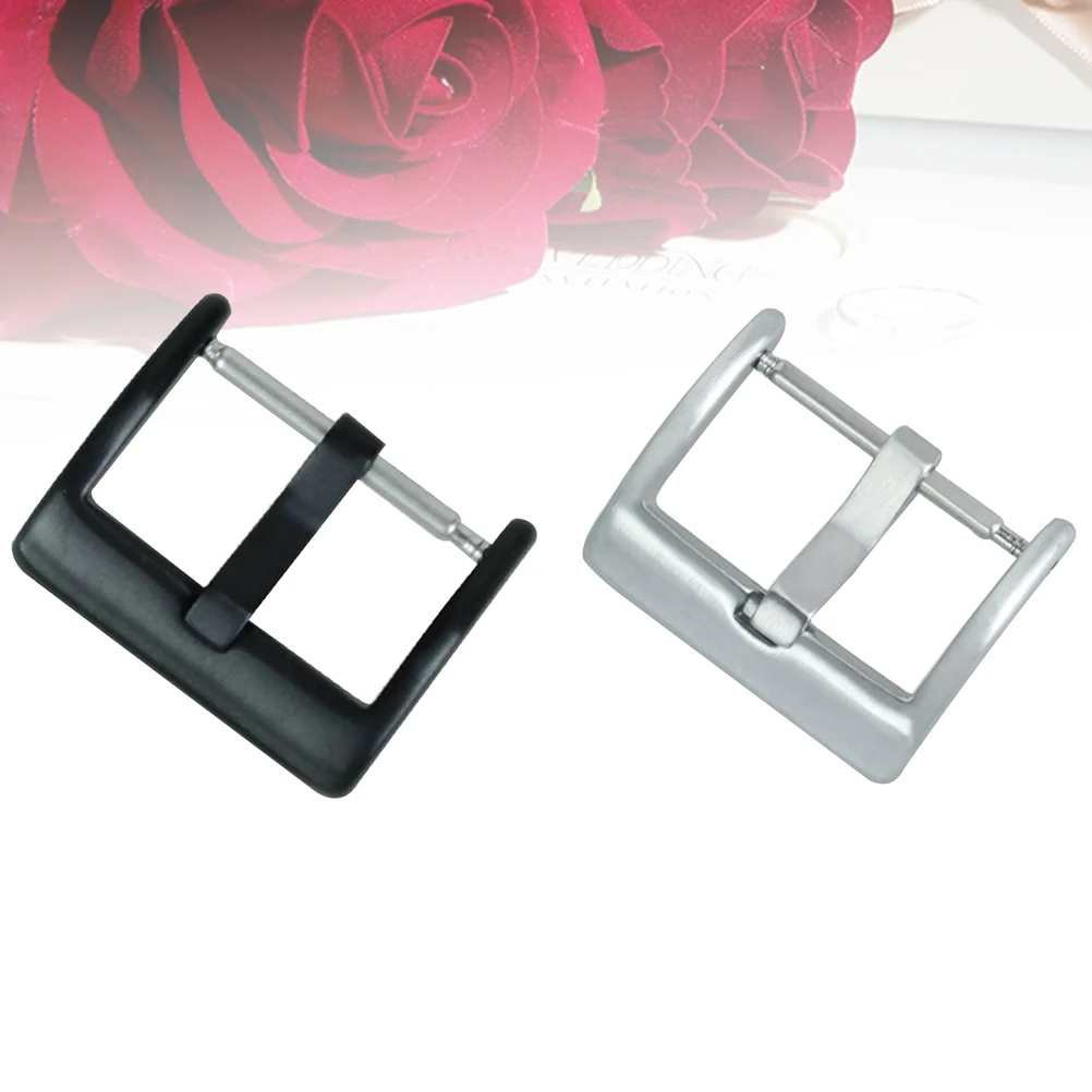 2pcs 16mm Stainless Steel Watch Straps Clasp Watch Band Buckle Wristwatch Accessories (Silver and Black)
2pcs 16mm Stainless Steel Watch Straps Clasp Watch Band Buckle Wristwatch Accessories (Silver and Black)