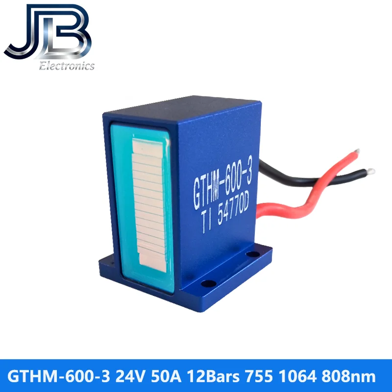 GTHM-600-3 12Bars Blue 24V 50A 600W 808nm Laser Stack For Hair Removal
GTHM-600-3 12Bars Blue 24V 50A 600W 808nm Laser Stack For Hair Removal