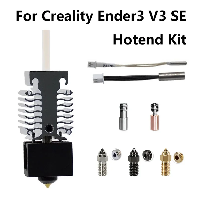Комплект Hotend для Creality Ender 3 V3 SE из титанового сплава, горло, биметаллическая теплоразрыв, 24 В, 40 Вт, комплект нагревательных блоков J-head Ender-3 V3 SE
Комплект Hotend для Creality Ender 3 V3 SE из титанового сплава, горло, биметаллическая теплоразрыв, 24 В, 40 Вт, комплект нагревательных блоков J-head Ender-3 V3 SE