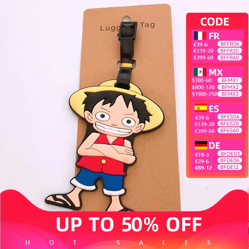 Hot One Piece Luggage Tags Travel Cartoon Silica Gel Luffy Chopper Pendant Suitcase Travel Bag Decoration Cute Accessories Gift
Hot One Piece Luggage Tags Travel Cartoon Silica Gel Luffy Chopper Pendant Suitcase Travel Bag Decoration Cute Accessories Gift