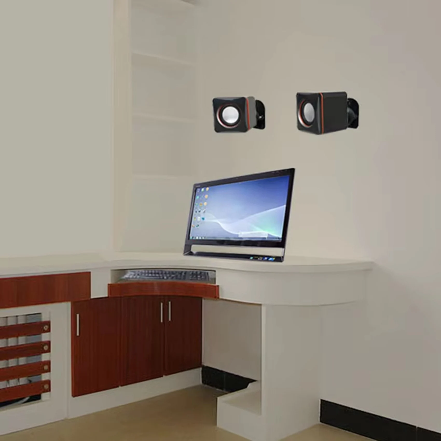 A52T 4X Wall Mount Swivel Satellite/Bookshelf Speaker Brackets Black For Speakers
A52T 4X Wall Mount Swivel Satellite/Bookshelf Speaker Brackets Black For Speakers