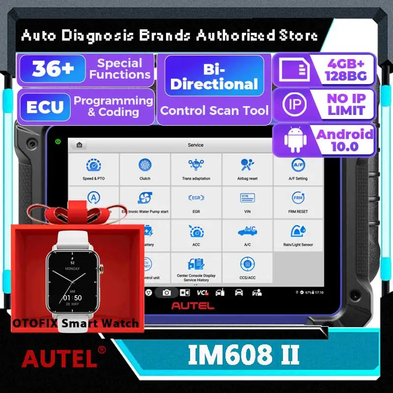 Autel MaxiIM IM608 II Diagnostic Tools IMMO Key Programmer Tool ECU Coding Car Scanner Updated of IM608PRO XP400PRO
Autel MaxiIM IM608 II Diagnostic Tools IMMO Key Programmer Tool ECU Coding Car Scanner Updated of IM608PRO XP400PRO