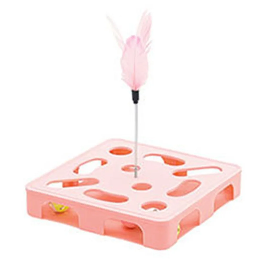 Creative Interactive Cat Puzzle Box Funny Plastic Cat Exercise Toy with Feather and Balls Household Pet Puzzle Track Toy
Creative Interactive Cat Puzzle Box Funny Plastic Cat Exercise Toy with Feather and Balls Household Pet Puzzle Track Toy
