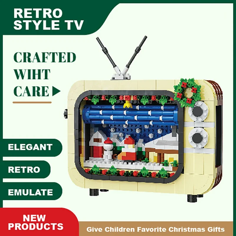 Christmas Retro Tv Building Blocks Assembly Building Blocks Xmas Gift Mini Bricks Diy Assembly Educational Toys Plastic Model
Christmas Retro Tv Building Blocks Assembly Building Blocks Xmas Gift Mini Bricks Diy Assembly Educational Toys Plastic Model