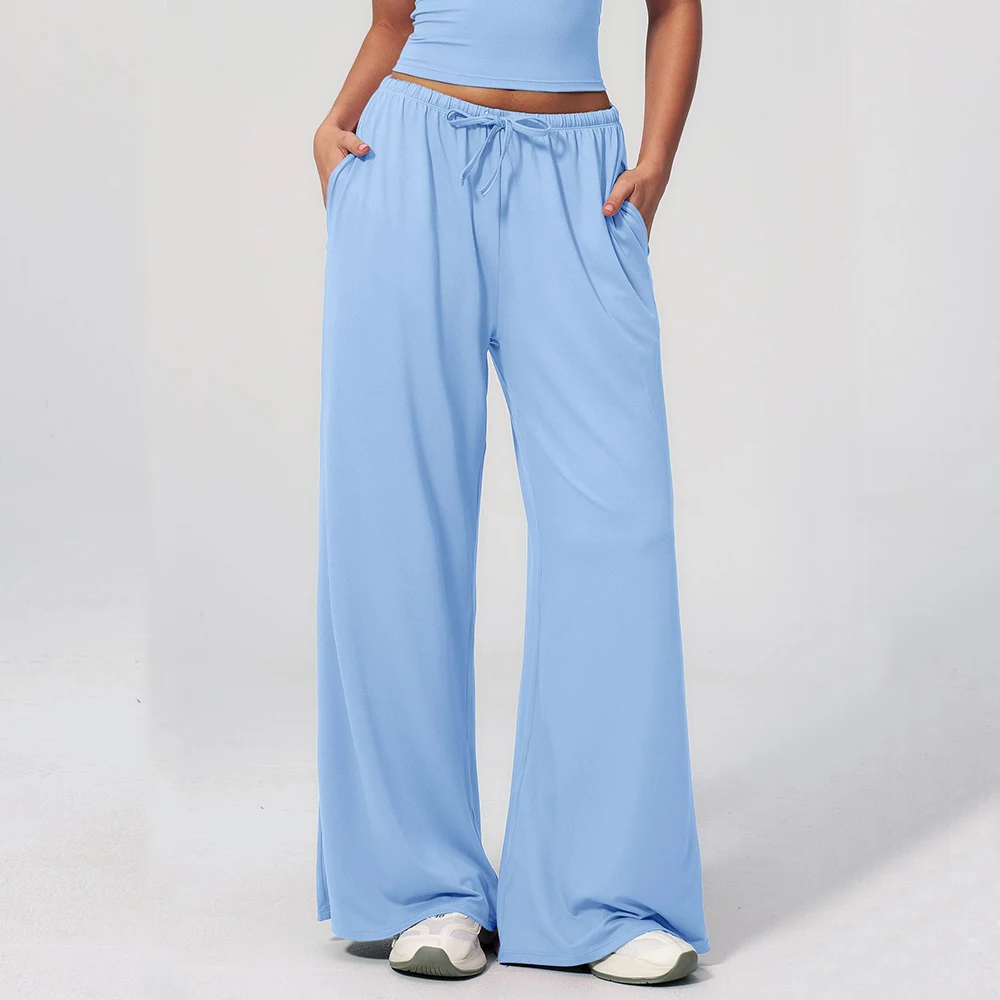 Women's Yoga Pants Hanging Wide Leg Pants Loose Casual Pants Sports Pants Running Exercise Fitness Elastic Drawstring Pants
Women's Yoga Pants Hanging Wide Leg Pants Loose Casual Pants Sports Pants Running Exercise Fitness Elastic Drawstring Pants