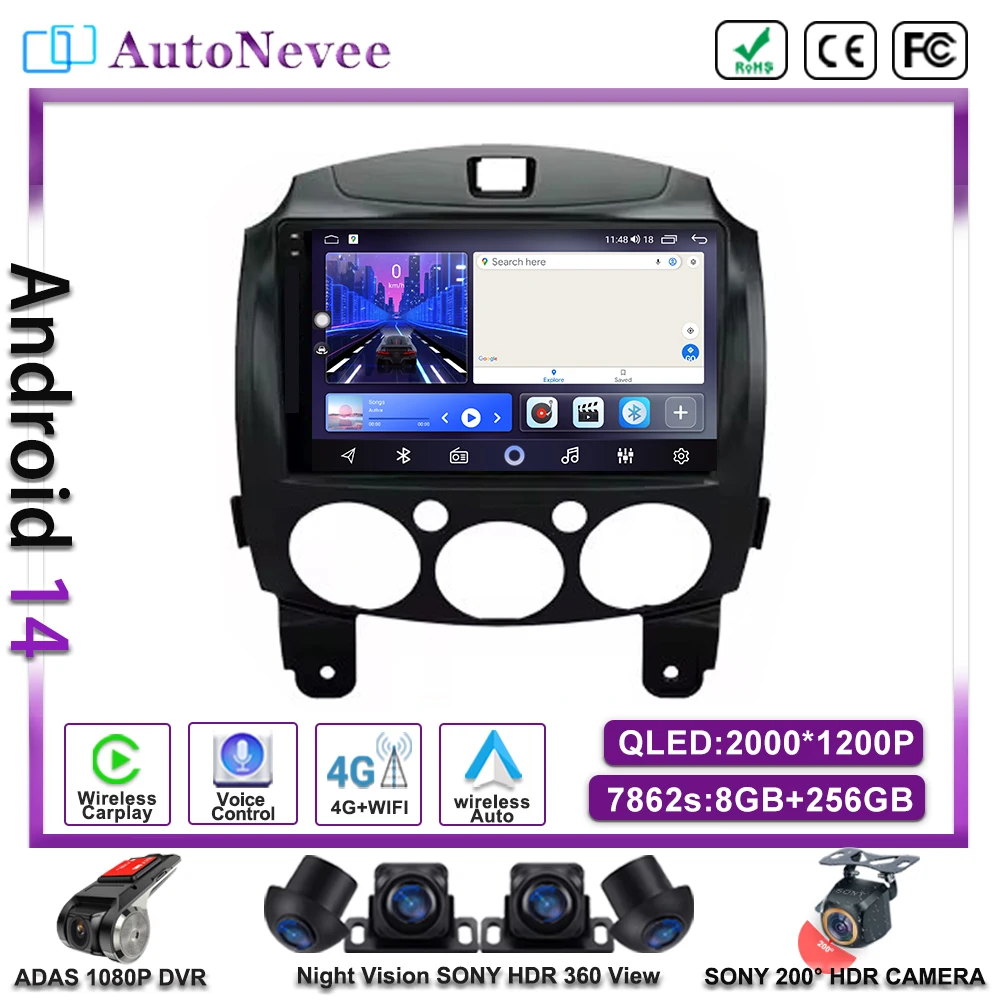 Car Android Radio Multimedia Player For MAZDA 2 Mazda2 2007 2008 2009 2010 2011 2012 2013 2014 GPS Navi 2din 2 din Autoradio
Car Android Radio Multimedia Player For MAZDA 2 Mazda2 2007 2008 2009 2010 2011 2012 2013 2014 GPS Navi 2din 2 din Autoradio