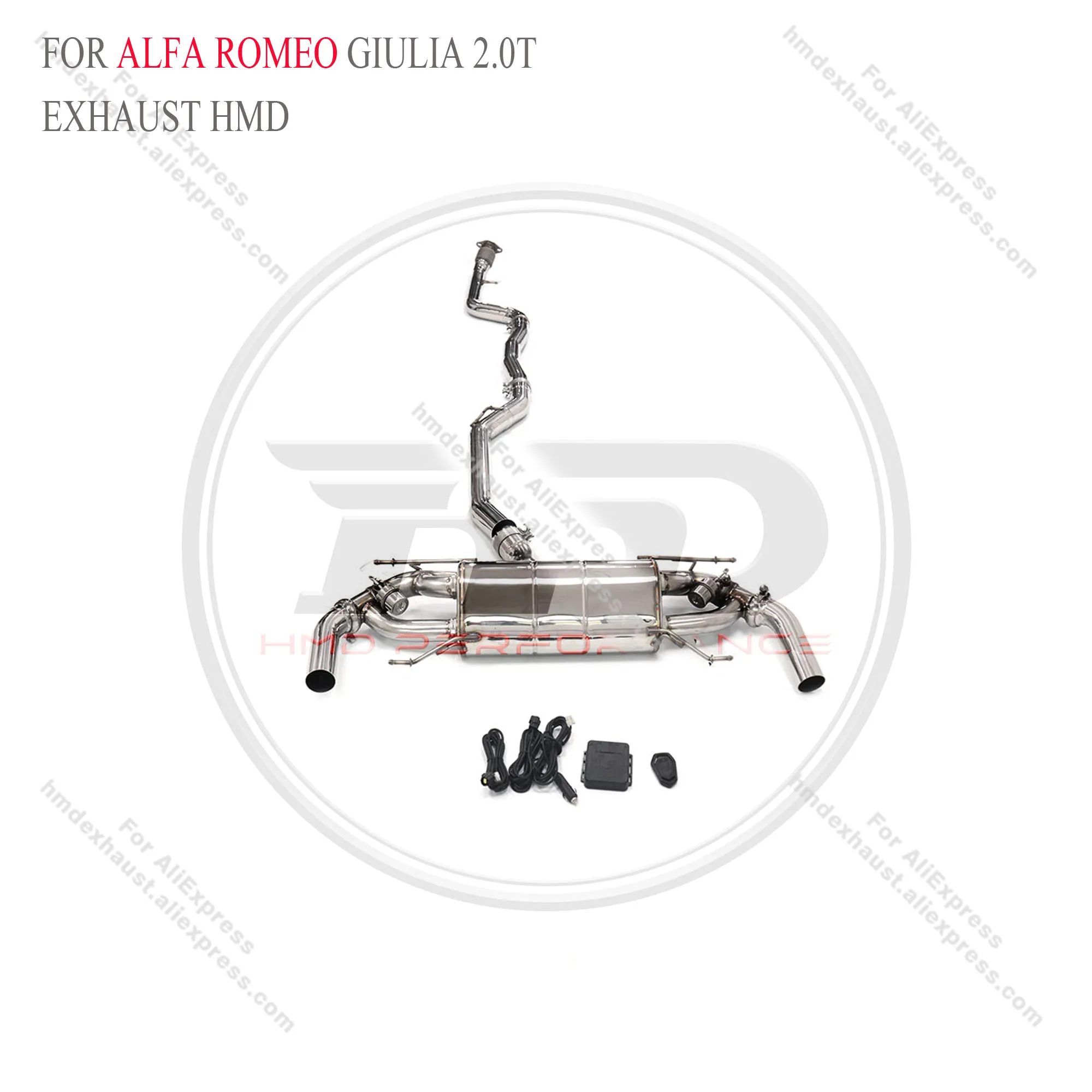 Выхлопная система HMD из нержавеющей стали Performance Catback для Alfa Romeo Giulia 2.0T, глушитель электронного клапана
Выхлопная система HMD из нержавеющей стали Performance Catback для Alfa Romeo Giulia 2.0T, глушитель электронного клапана