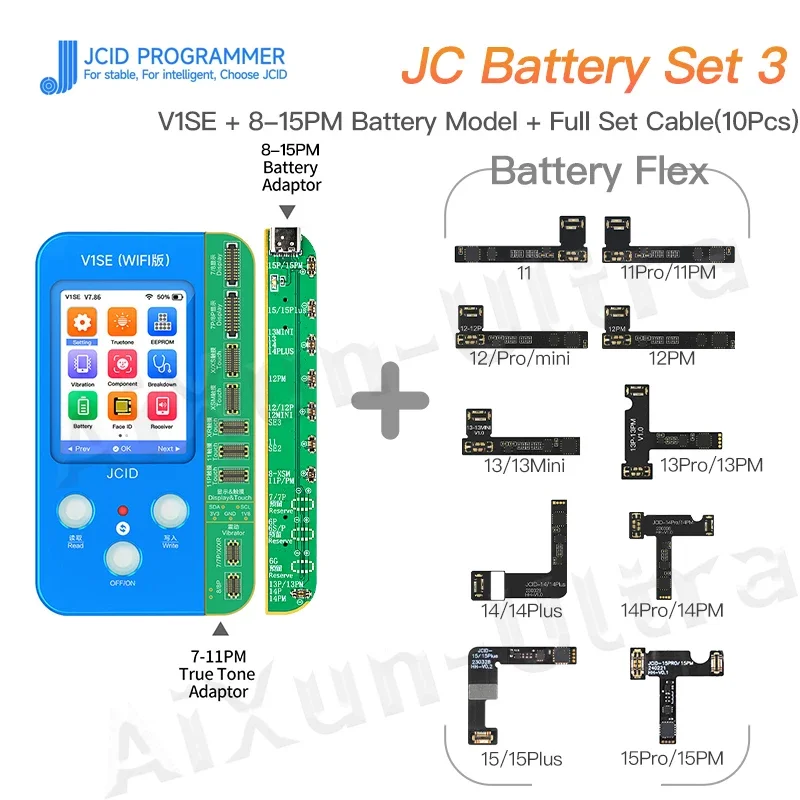 Гибкий кабель для ремонта батареи JCID для iPhone 11-15 Pro Max, мини-программатор V1SE Extermal Tag Tail On Power, сменные инструменты
Гибкий кабель для ремонта батареи JCID для iPhone 11-15 Pro Max, мини-программатор V1SE Extermal Tag Tail On Power, сменные инструменты