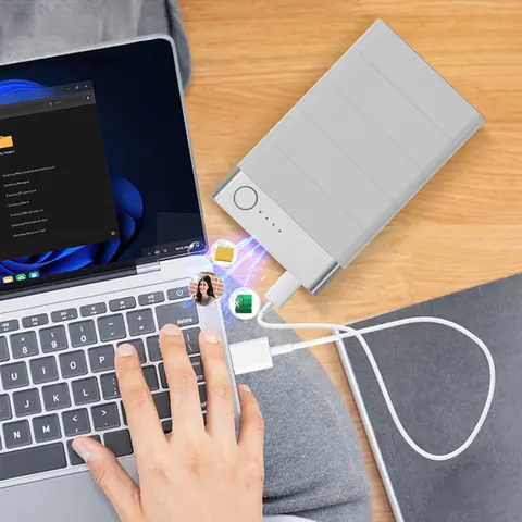 500G 1TB disco duro externo foto Stick 5000mAh banco de energía disco duro externo portátil dispositivo de almacenamiento portátil para Android