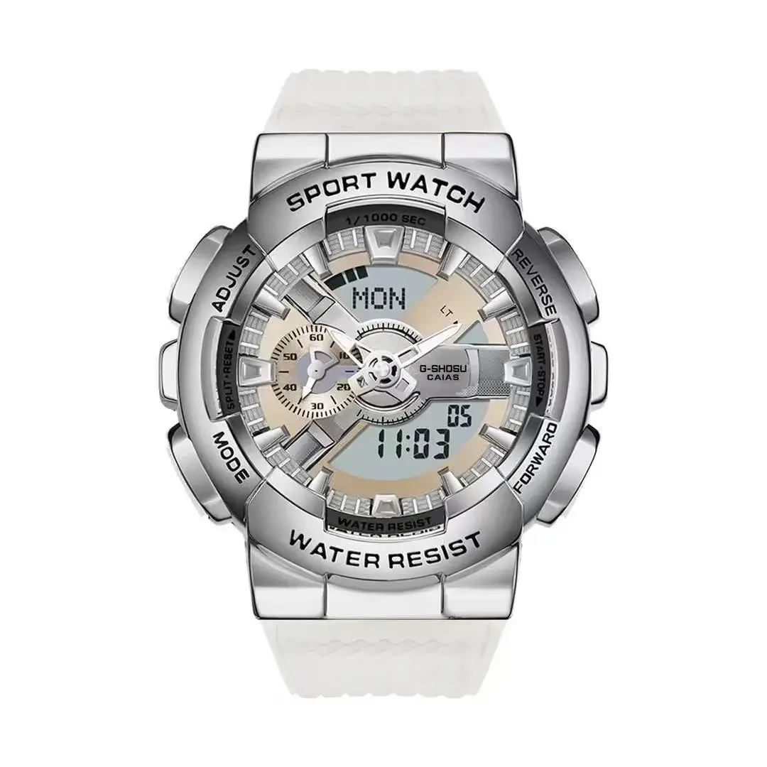 Digital Electronic Unisex Watch Full Function World Time Alloy Automatic Hand Lift Lamp Rubber Strap GM Oak Series
Digital Electronic Unisex Watch Full Function World Time Alloy Automatic Hand Lift Lamp Rubber Strap GM Oak Series