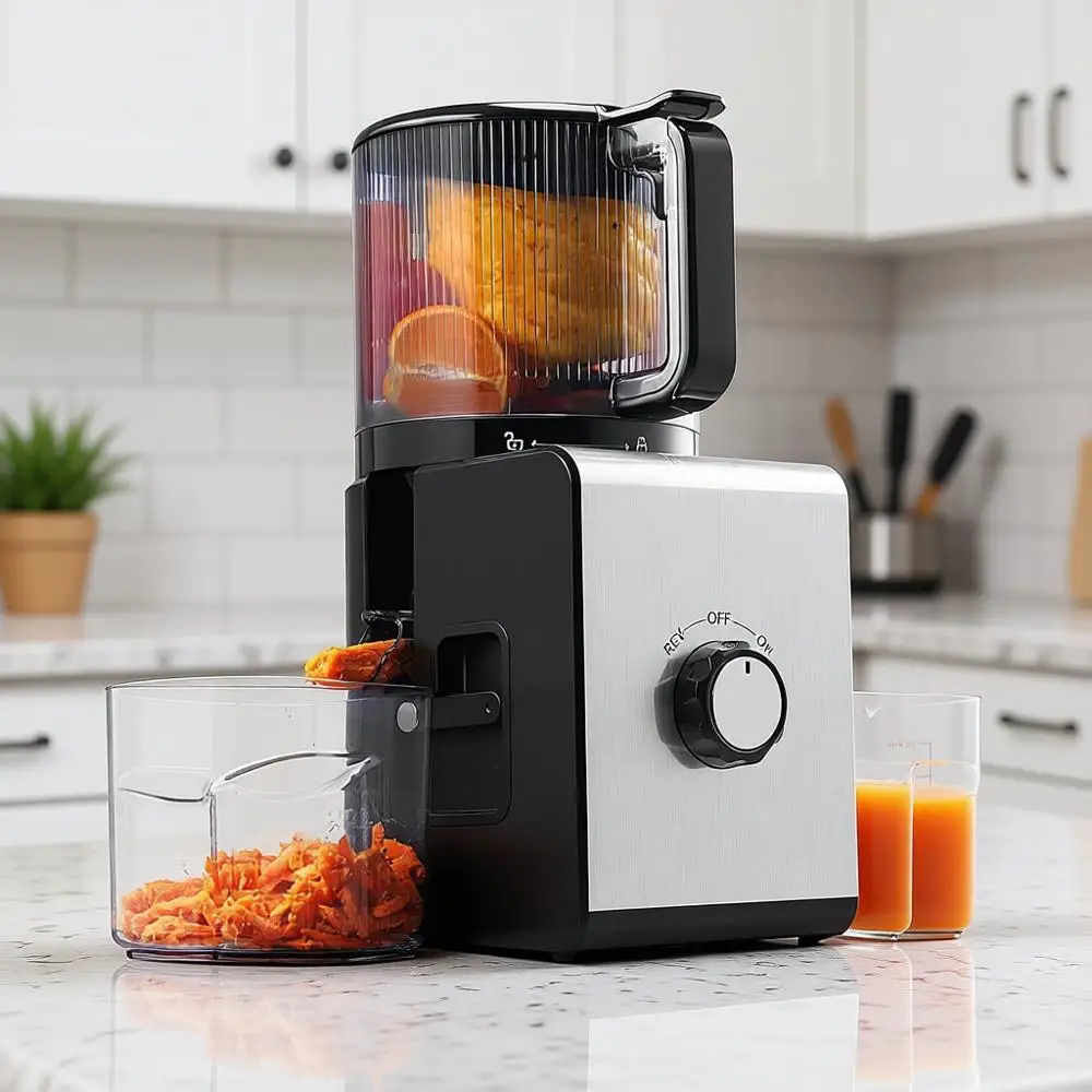 6.5 Large Feed Chute Juicer for Whole Fruits & Vegetables, High Yield, Easy Clean
6.5 Large Feed Chute Juicer for Whole Fruits & Vegetables, High Yield, Easy Clean