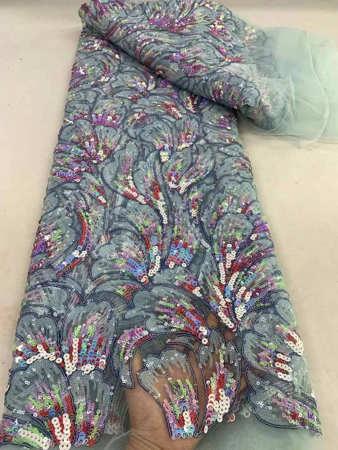 African Lace Fabric 2024 French Net Sequins Fabric Sewing Embroidery Lace Tulle Mesh Nigeria Dress
African Lace Fabric 2024 French Net Sequins Fabric Sewing Embroidery Lace Tulle Mesh Nigeria Dress