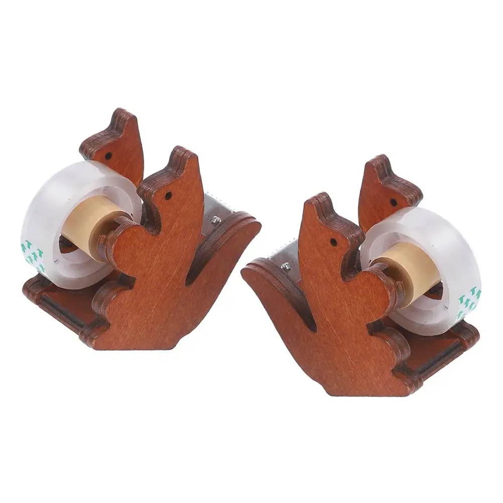 2pcs Cartoon Tape Small Tape Dispenser Dispenser Squirrel Shaped Desktop Office Supplies Wood Washi Storage Holder
2pcs Cartoon Tape Small Tape Dispenser Dispenser Squirrel Shaped Desktop Office Supplies Wood Washi Storage Holder