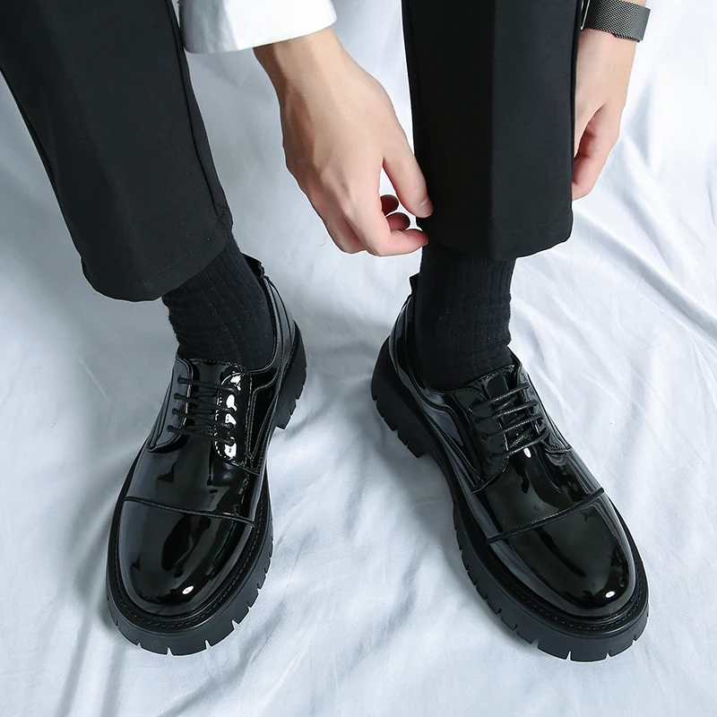 Luxury Brand Men's Thick Bottom Shoes British Style Leather Business New Casual Lace-up Dress Wedding Party Formal Oxfords Shoes
Luxury Brand Men's Thick Bottom Shoes British Style Leather Business New Casual Lace-up Dress Wedding Party Formal Oxfords Shoes