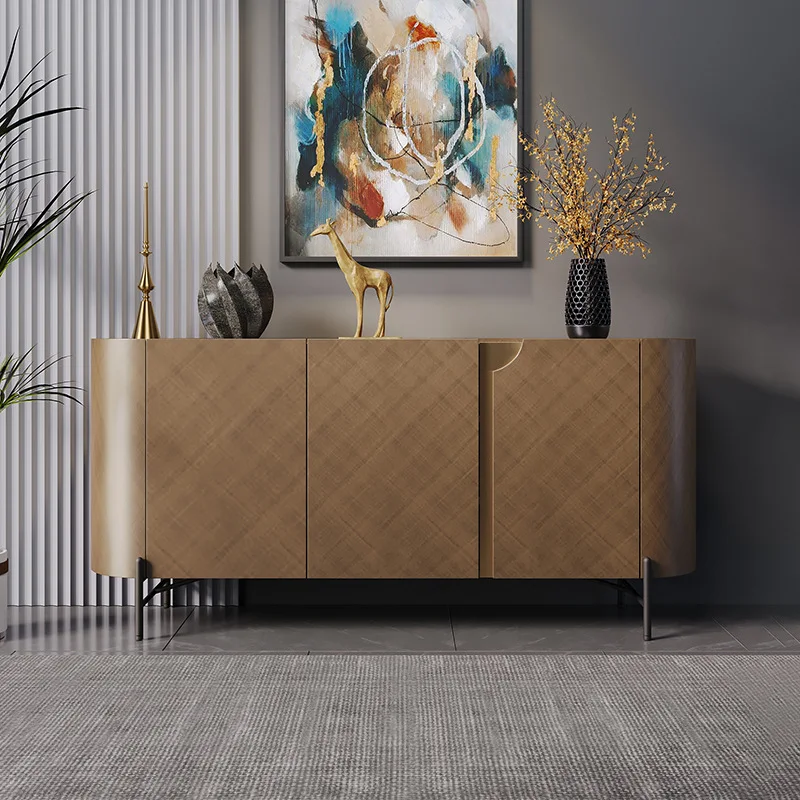 Entrance cabinet household living room wall decorative cabinet villa metallic paint designer side cabinet
Entrance cabinet household living room wall decorative cabinet villa metallic paint designer side cabinet