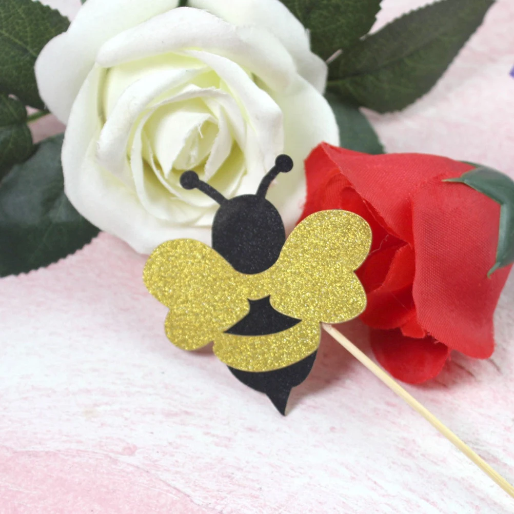 6 pcs Shiny Bee Cake Toppers Premium Paper Picks for Cupcakes Desserts Decorations Birthday Wedding Parties Fruit Cheese
6 pcs Shiny Bee Cake Toppers Premium Paper Picks for Cupcakes Desserts Decorations Birthday Wedding Parties Fruit Cheese