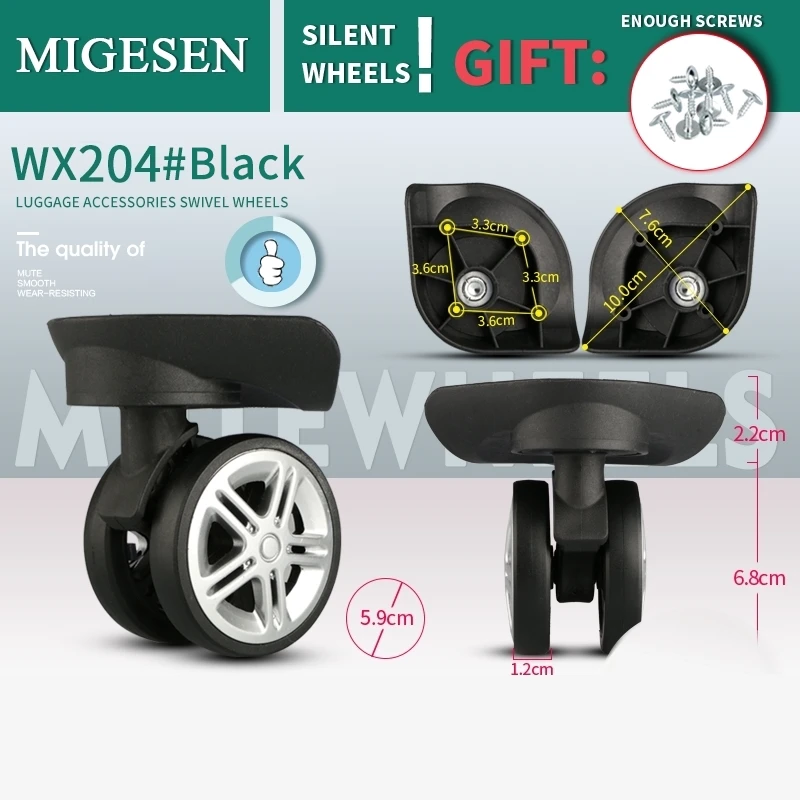 Trolley Suitcase Universal Wheel Accessories Wheel Password Suitcase Roller Leather Case Pulley Ring Universal Replacement Wheel
Trolley Suitcase Universal Wheel Accessories Wheel Password Suitcase Roller Leather Case Pulley Ring Universal Replacement Wheel