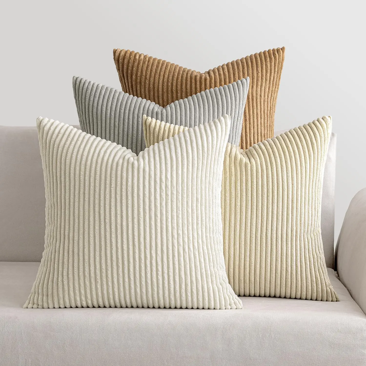 Boho Farmhouse Throw Pillow Covers 18X18 H Set Of 4 Neutral Rustic Decorative Cushion Covers Soft Corduroy Nordic Home Decor
Boho Farmhouse Throw Pillow Covers 18X18 H Set Of 4 Neutral Rustic Decorative Cushion Covers Soft Corduroy Nordic Home Decor
