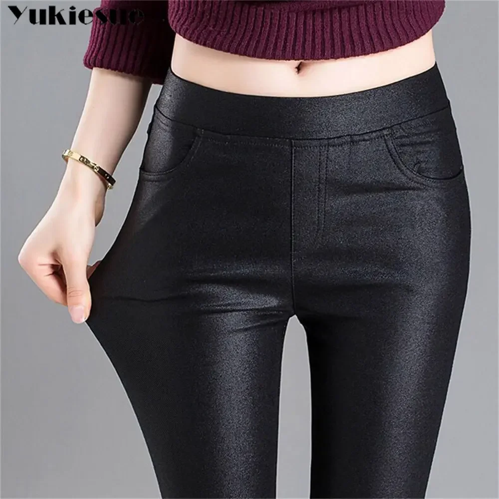 2025 Autumn Winter New Korean Style Fashion Slimming Stretch with High Waist Casual Warm PUFaux Leather Pants Tights Women Pants
2025 Autumn Winter New Korean Style Fashion Slimming Stretch with High Waist Casual Warm PUFaux Leather Pants Tights Women Pants