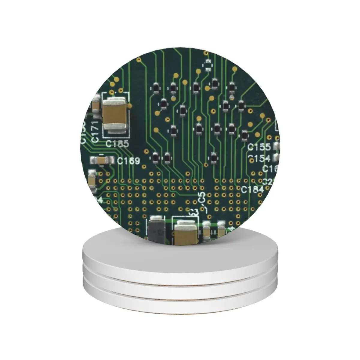 Circuit Board Ceramic Coasters (Set of 4) white slate cup pads Coasters
Circuit Board Ceramic Coasters (Set of 4) white slate cup pads Coasters