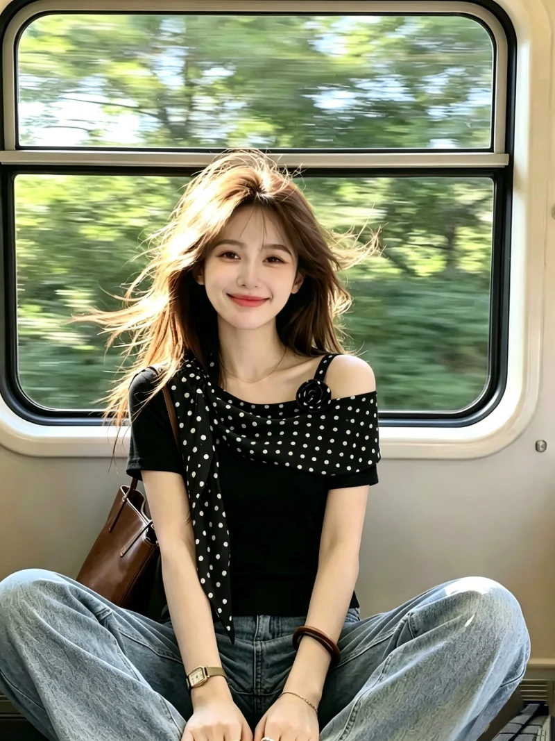 Summer Polka Dot Splice Short Sleeve T Shirt Women's Korean Style Unique Slimming Top Straight Cut Commute Silk Blend
Summer Polka Dot Splice Short Sleeve T Shirt Women's Korean Style Unique Slimming Top Straight Cut Commute Silk Blend