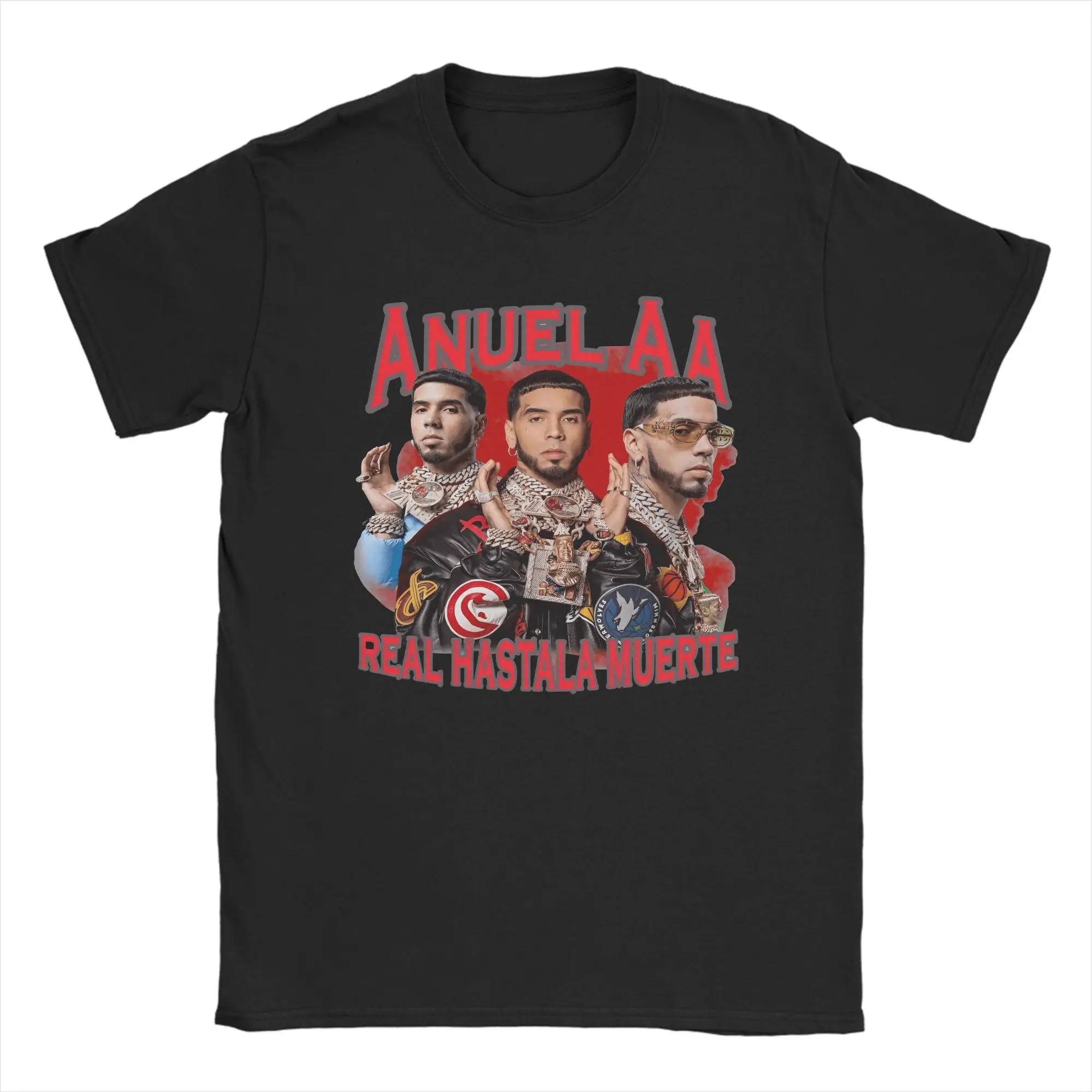 Vintage Anuel AA Real Hastala Muerte T-Shirt for Men O Neck 100% Cotton T Shirt Short Sleeve Tees Plus Size Tops
Vintage Anuel AA Real Hastala Muerte T-Shirt for Men O Neck 100% Cotton T Shirt Short Sleeve Tees Plus Size Tops