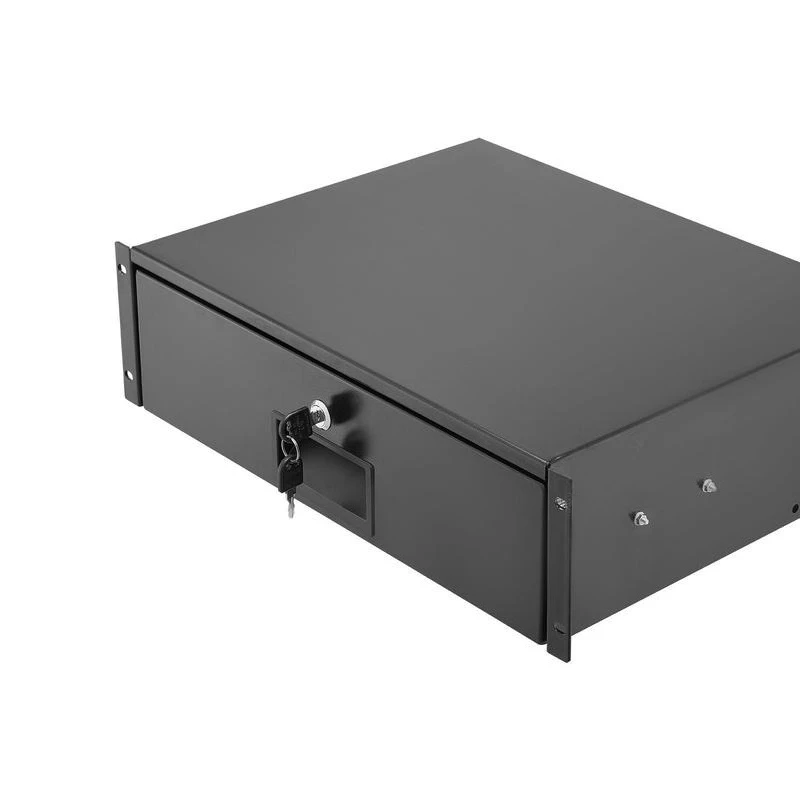 Free Shipping-3U Rack Mount Drawer, 50 lbs Max Load-Bearing, Lockable Server Cabinet Case, Sliding Drawer with Lock and Cable Management Holes, for 19 in Network Equipment Server AV Rack or Cabinet Enclosure
Free Shipping-3U Rack Mount Drawer, 50 lbs Max Load-Bearing, Lockable Server Cabinet Case, Sliding Drawer with Lock and Cable Management Holes, for 19 in Network Equipment Server AV Rack or Cabinet Enclosure