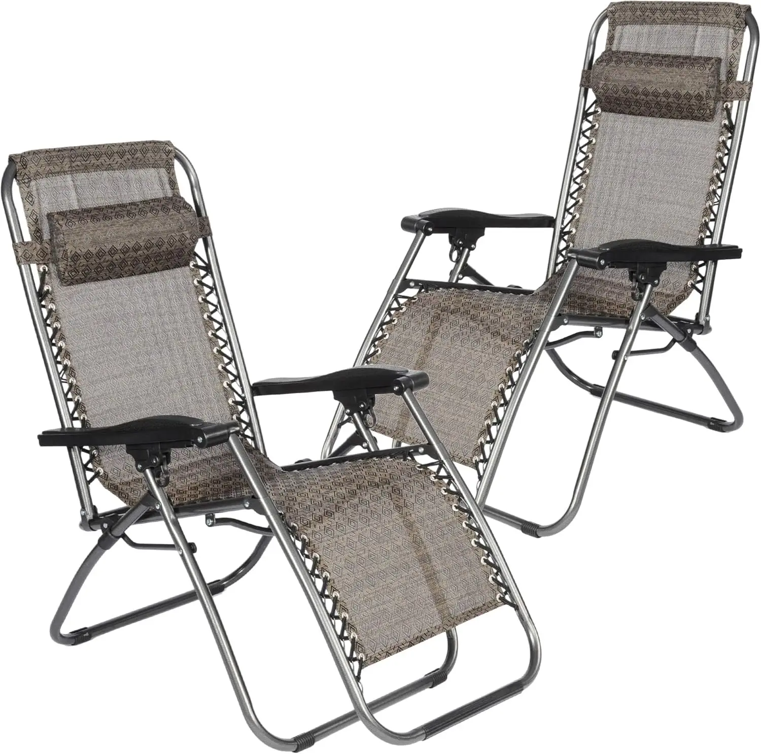 Adjustable Zero Gravity Chair Set Of 2, Diamond Pattern Textilene Outdoorwith Pillow, Portable Lightweight Patio Recliners For
Adjustable Zero Gravity Chair Set Of 2, Diamond Pattern Textilene Outdoorwith Pillow, Portable Lightweight Patio Recliners For