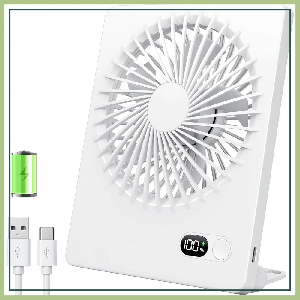 Rechargeable Desk Fan, 180° Tilt Folding Personal Fan, Ultra Quiet 3-Speed Portable Fan for Office Bedroom Home Camping
Rechargeable Desk Fan, 180° Tilt Folding Personal Fan, Ultra Quiet 3-Speed Portable Fan for Office Bedroom Home Camping