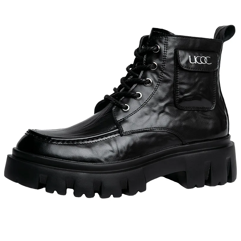 Autumn and Winter New Men's Youth Trend High-top Leather British Youth Versatile Handsome Tooling Chelsea Platform Boots
Autumn and Winter New Men's Youth Trend High-top Leather British Youth Versatile Handsome Tooling Chelsea Platform Boots