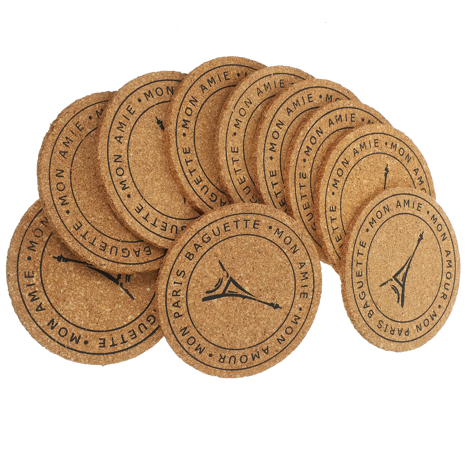 10pcs Retro Tower Cork Coasters Round Non-Slip Drink Mat Heat Resistant Table Protector For Home Office Coffee Tea Cup Wooden
10pcs Retro Tower Cork Coasters Round Non-Slip Drink Mat Heat Resistant Table Protector For Home Office Coffee Tea Cup Wooden
