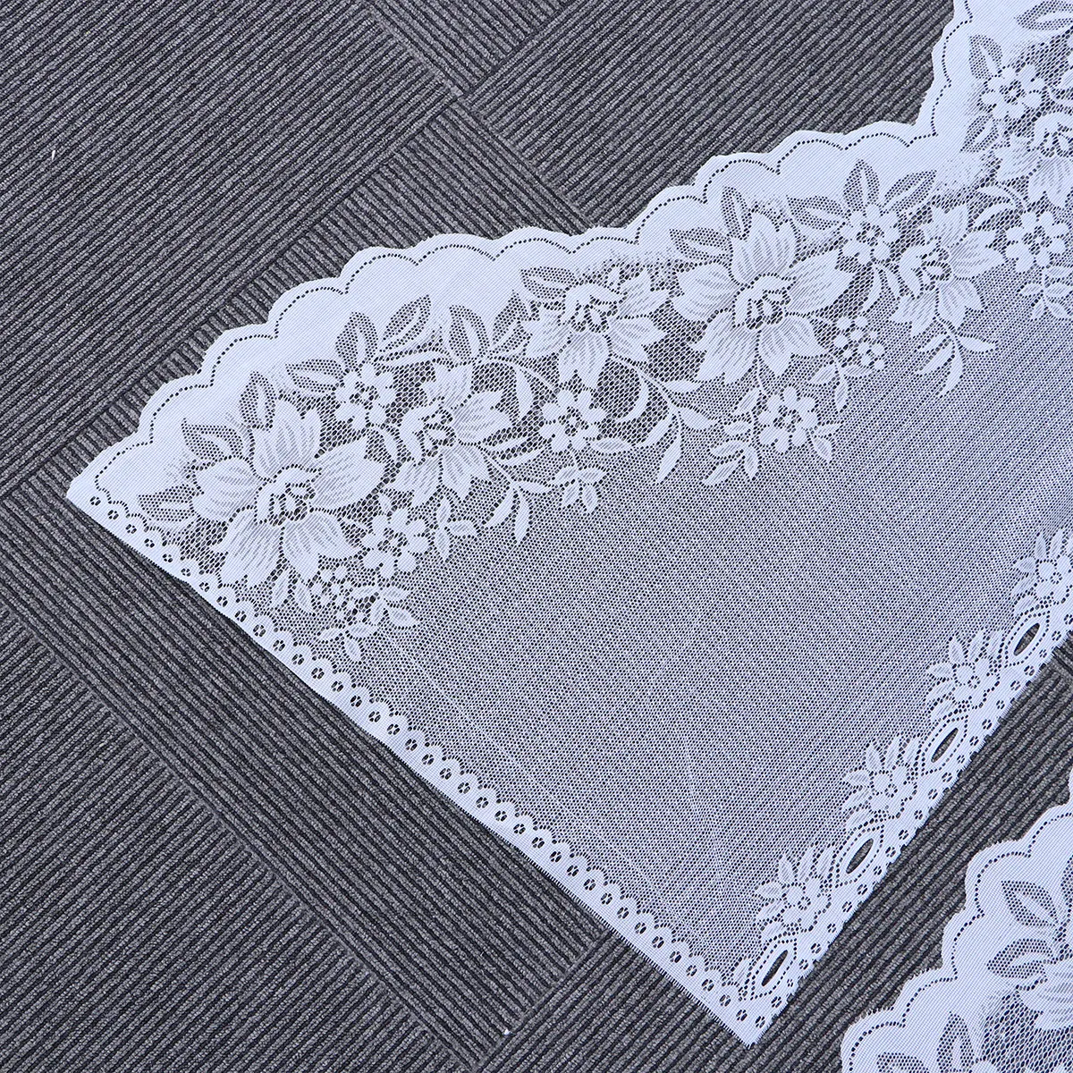 Sheer Kitchen Curtains Tiers Valances Set White European Style Floral Embroidery Polyester Durability Window Decor
Sheer Kitchen Curtains Tiers Valances Set White European Style Floral Embroidery Polyester Durability Window Decor