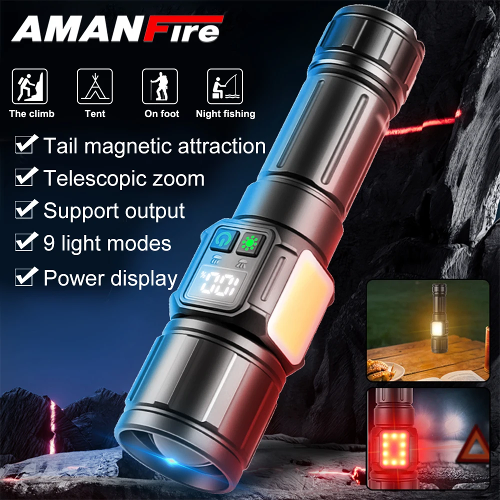 Тактический фонарик Amanfire 1595 2000LM, высокий диапазон мощности, 1200 м, телескопический зум для уличного фонаря
Тактический фонарик Amanfire 1595 2000LM, высокий диапазон мощности, 1200 м, телескопический зум для уличного фонаря