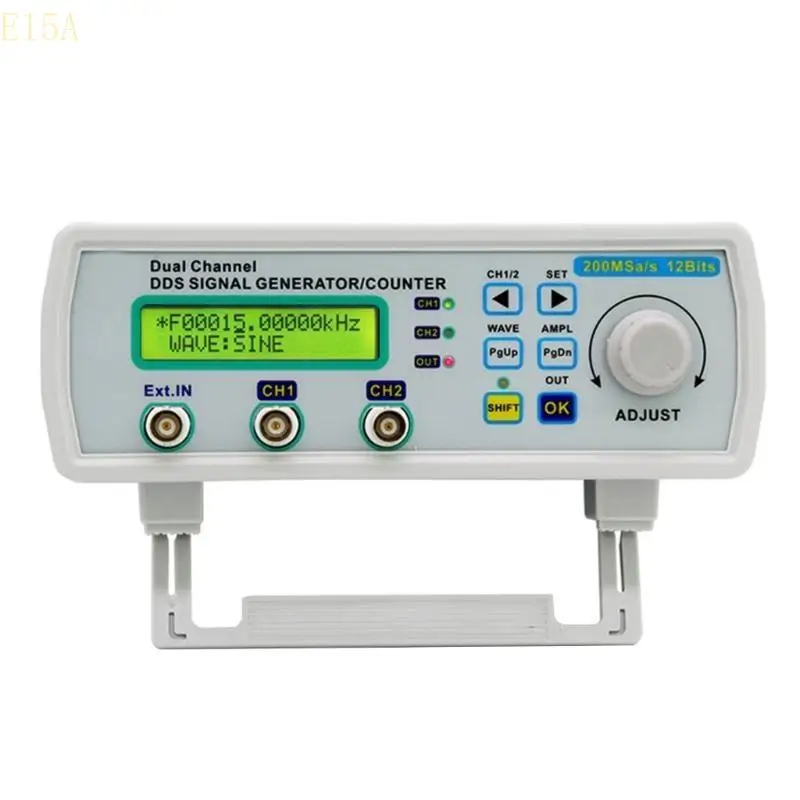 E15A 25MHz Double Channel LCD Waveform Generator with High Precise Frequency Meter for Engineers Electronic Testing Education
E15A 25MHz Double Channel LCD Waveform Generator with High Precise Frequency Meter for Engineers Electronic Testing Education