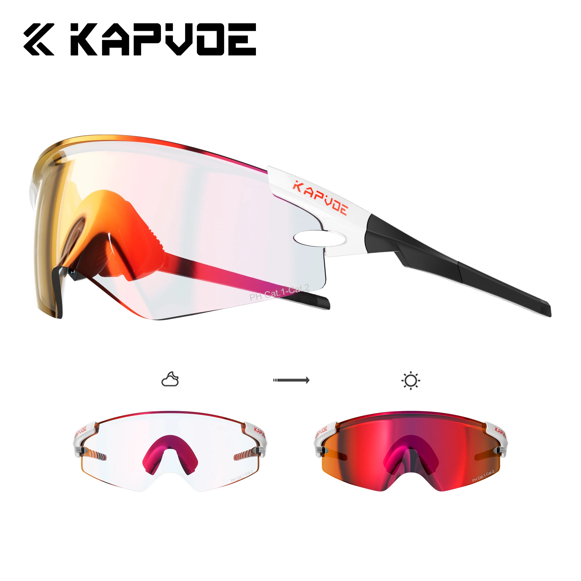 KAPVOE Photochromic Sunglasses Hiking Cycling Outdoor Sports Glasses for Running Camping and Picnics Stylish Driving Sunglasses
KAPVOE Photochromic Sunglasses Hiking Cycling Outdoor Sports Glasses for Running Camping and Picnics Stylish Driving Sunglasses