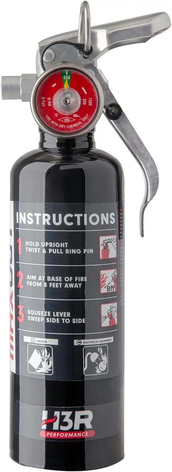 Compact Purple K Fire Extinguisher for Vehicles - Cars, Trucks, RVs, Boats | Refillable BC Class | Mounting Bracket Included
Compact Purple K Fire Extinguisher for Vehicles - Cars, Trucks, RVs, Boats | Refillable BC Class | Mounting Bracket Included