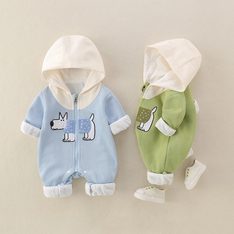 Spring Outfit Baby Romper with Hat Cartoon Little Dog Design 2026 Spring Unisex Baby Clothes for Crawling And Holding
Spring Outfit Baby Romper with Hat Cartoon Little Dog Design 2026 Spring Unisex Baby Clothes for Crawling And Holding