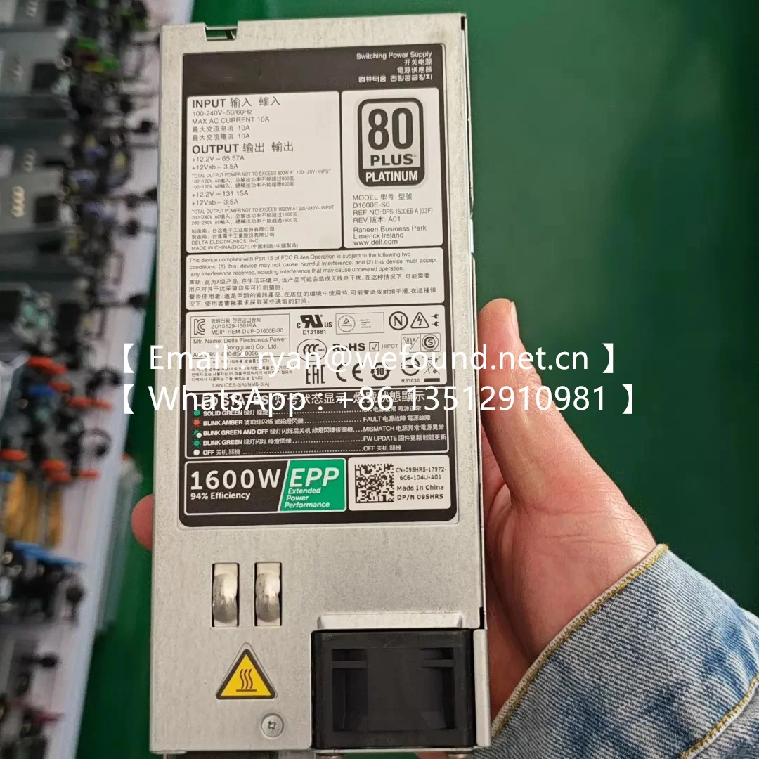 R530 R740 R730XD T630 R630 R730 R640 R740 EPP 1600w D1600E-S0 2000W D2000E-S0 D2000E-S1 D2000E-S2 Z2000E-S1 D2400E-S0 A2400E-S0
R530 R740 R730XD T630 R630 R730 R640 R740 EPP 1600w D1600E-S0 2000W D2000E-S0 D2000E-S1 D2000E-S2 Z2000E-S1 D2400E-S0 A2400E-S0