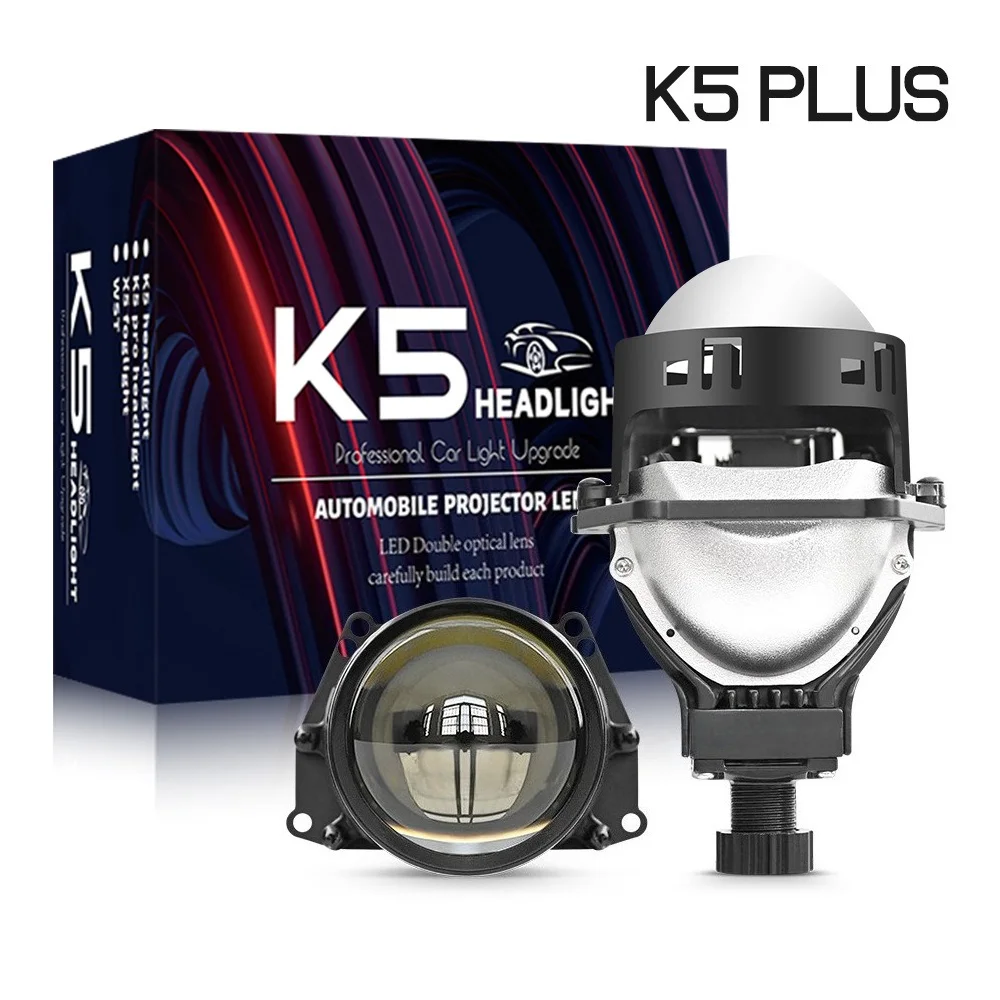 K5PLUS New 3 Inch Bi LED Projector Headlight with Halo Laser Lens 130W Dual Beam High Low Car LED Headlamp Plug and Play H4 H7
K5PLUS New 3 Inch Bi LED Projector Headlight with Halo Laser Lens 130W Dual Beam High Low Car LED Headlamp Plug and Play H4 H7
