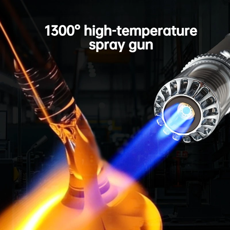 Portable Vortex Jet Torch Lighter,Adjustable Blue Flame Windproof Butane Torch,High-Temperature Fire Starter forOutdoorSoldering
Portable Vortex Jet Torch Lighter,Adjustable Blue Flame Windproof Butane Torch,High-Temperature Fire Starter forOutdoorSoldering